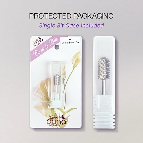 Vista 7 de PANA 3/32" Large Smooth Round Top Safety Carbide Nail Drill Bit for Gel Polish & Acrylic Removal Nail Salon Manicure Pedicure Electric File Tools