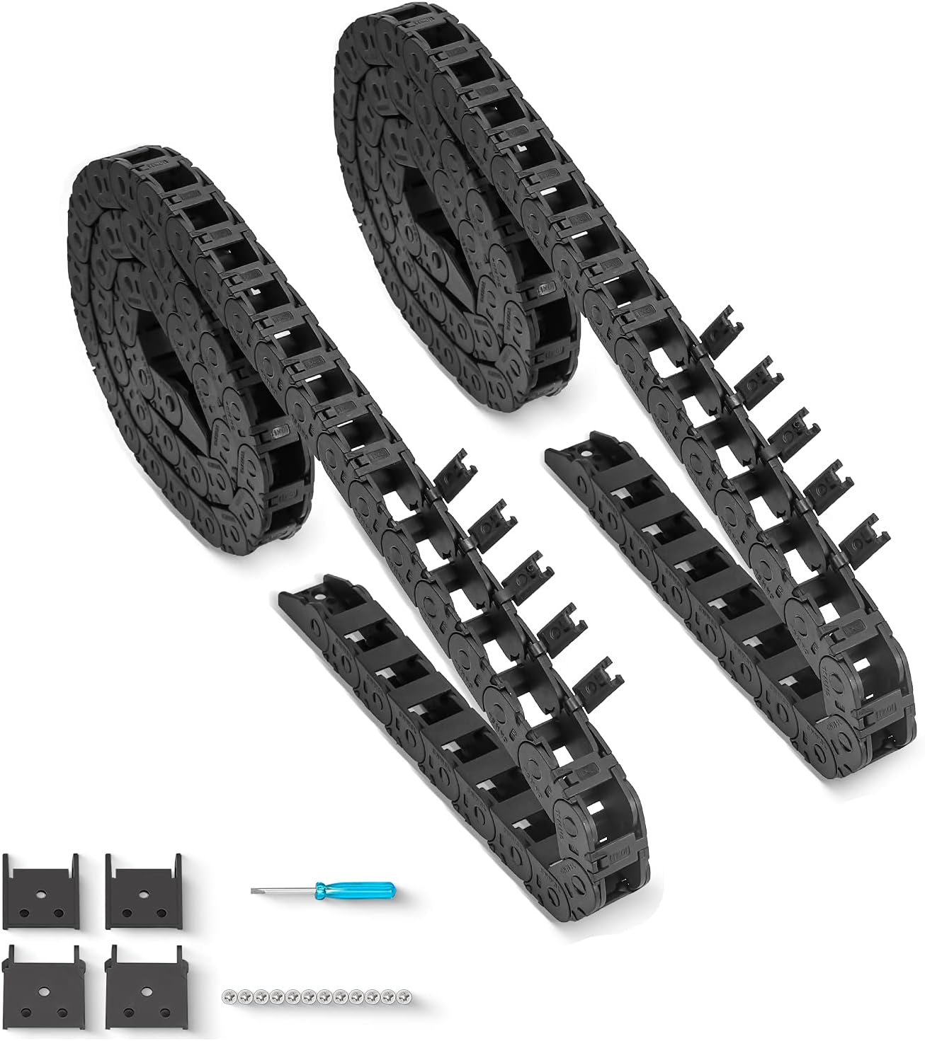 2 cables de cadena de arrastre de 39.4 pulgadas tipo