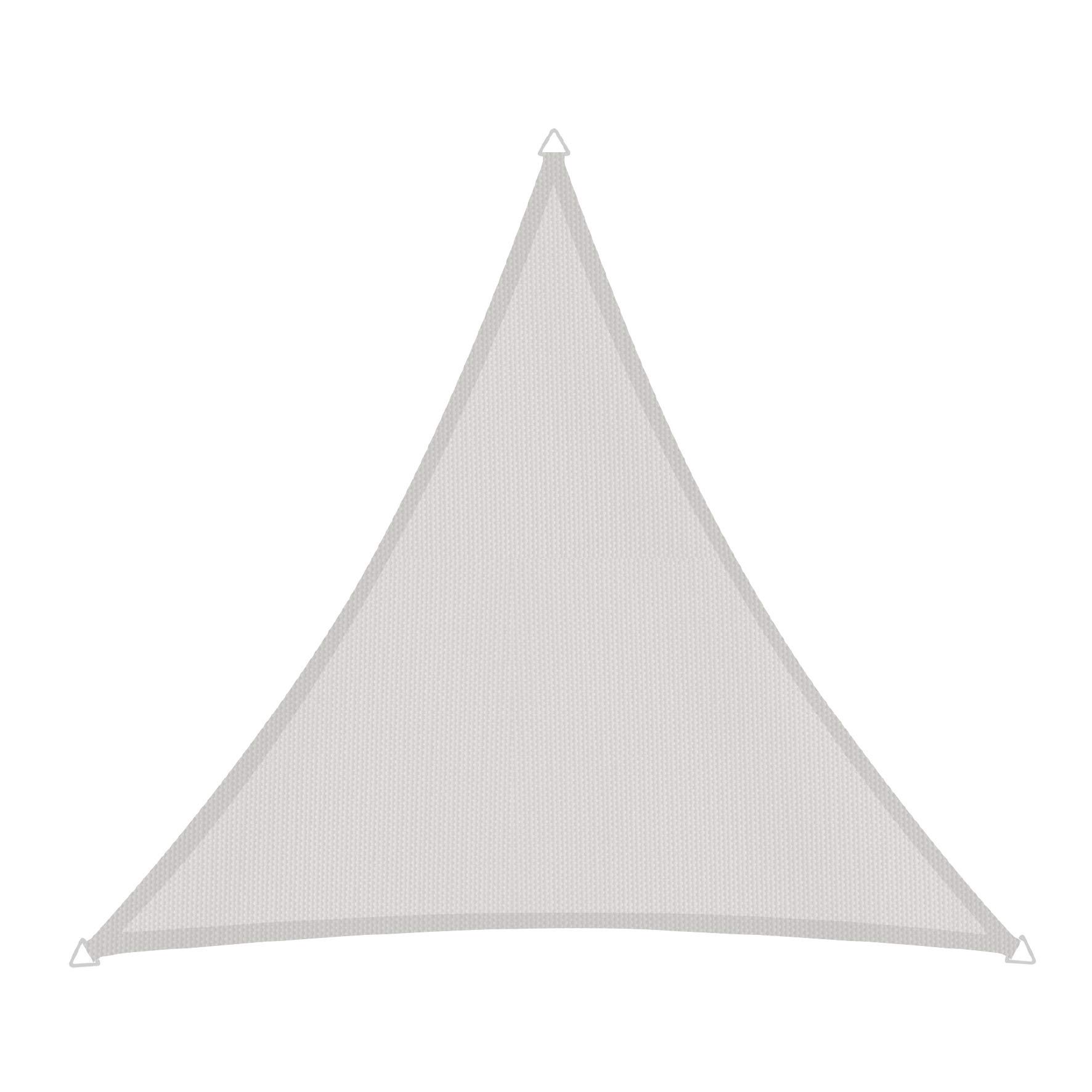 Windhager 10712 Canopy Sun Shade Canopy Triangle 4 x 4 m (Isoscel) Sun Protection for Garden and Patio, UV and Weather Resistant Cream