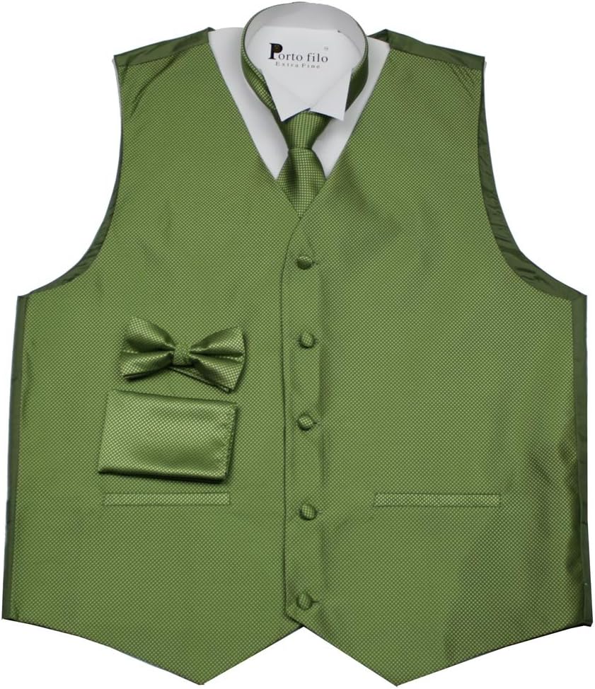Porto filo 4 pcs Diamond Pattern Vest Green