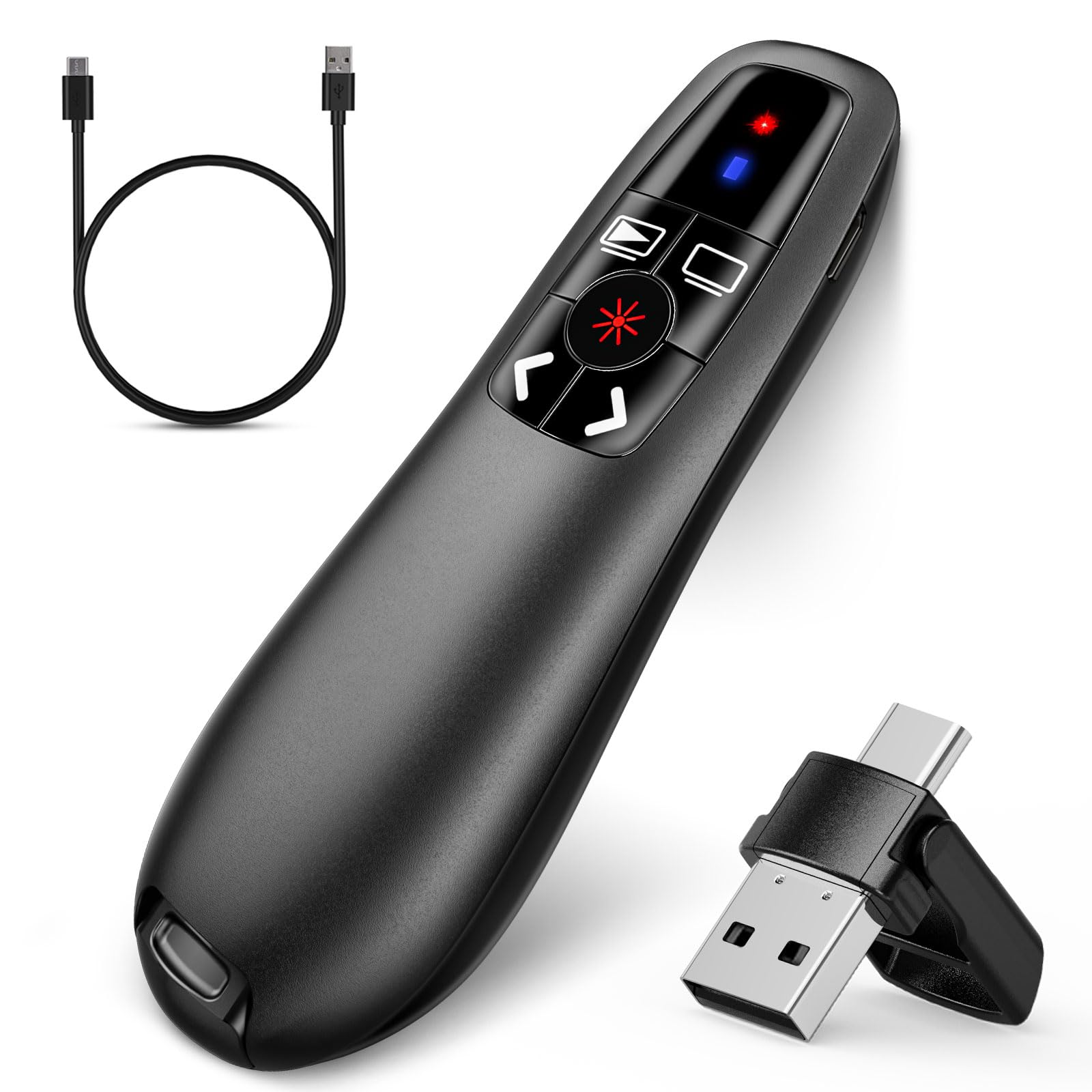 NinjaABXY Q91 2-in-1 USB Type C Presentation Clicker
