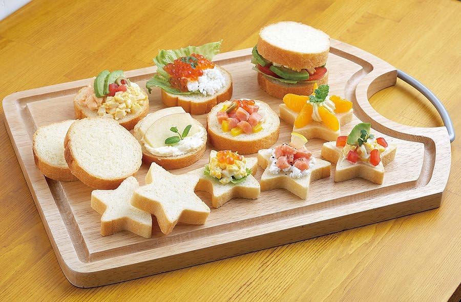 Tiger Crown 2376 Pan Mold, Silver, 3.1 x 8.7 x 3.1 inches (78 x 220 x 78 mm), Circle Bread, Steel, Aluminum, For Canapes, Recipe Included
