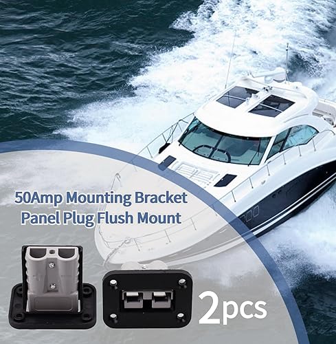 Miniatura 4 de 2 paneles de enchufe, panel de montaje de enchufe de 50 amperios para conectores de la serie Anderson SB50 Placa empotrada de montaje empotrado