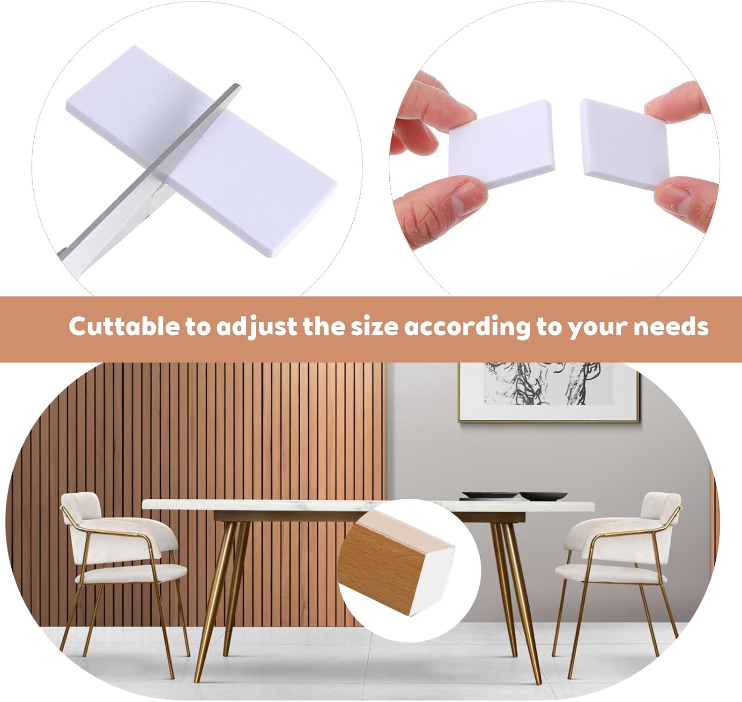 20Pcs Furniture Wall Protectors Furniture Foam Pads Headboard Stoppers for Wall Bed Noise Stopper Ideal Furnitures Bumpers Felt Couch Stoppers Gap Filler for White Prevent Sliding Chair Back Bed