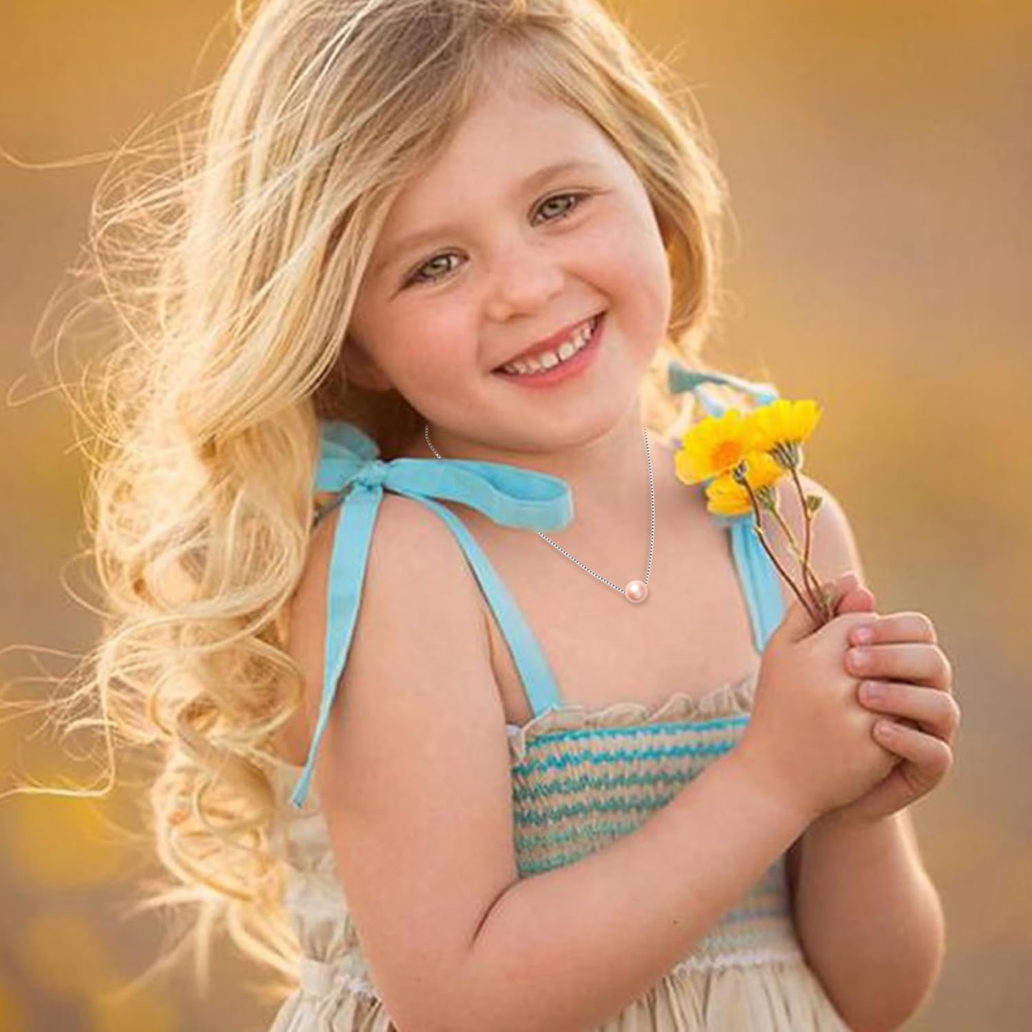 Sereney Sterling Silver Birthday Gifts for Girls Women, Pearl Necklace as 7 9 10 11 13 15 16 18 21 30 40 50 60 Year Old Birthday Gifts, Single Pearl Necklace as Bday Gifts for Friends - Image 2