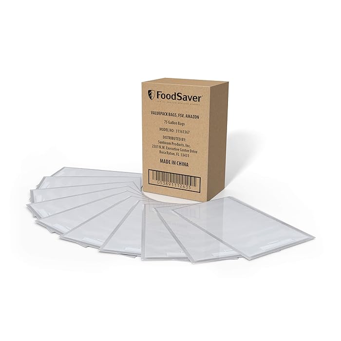 Buy FoodSaver 1Gallon Vacuum Sealer, Bags, 75 Count BPAFree