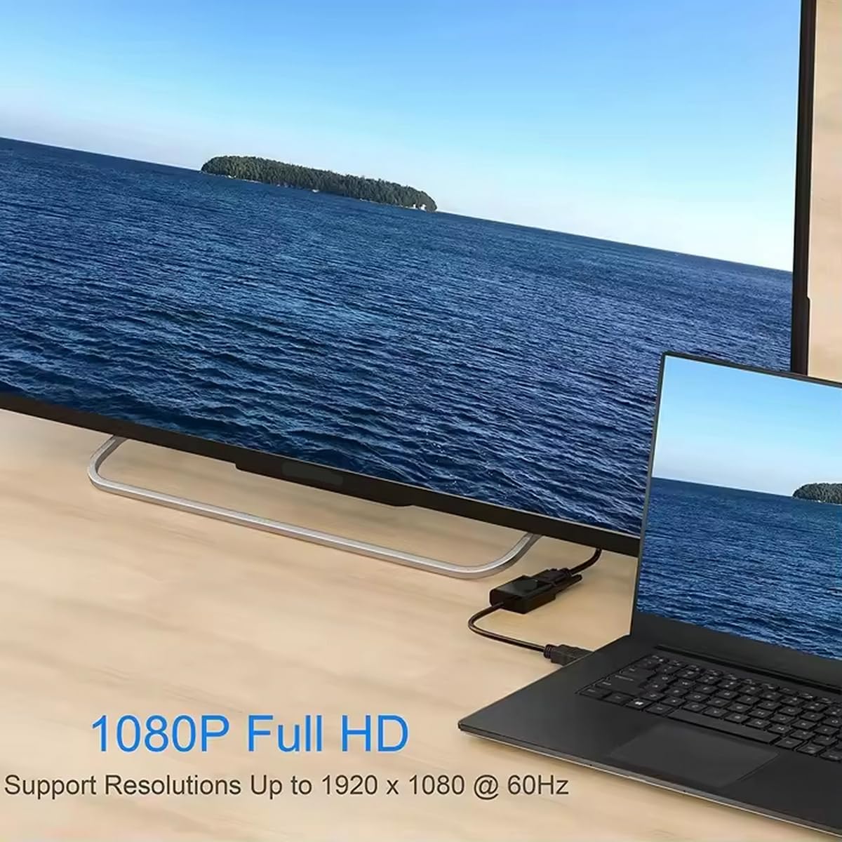 Lot de 2 adaptateurs DisplayPort vers HDMI 1080p 4K unidirectionnel DisplayPort DP vers moniteur HDMI Adaptateur de connexion compatible avec ordinateur portable, PC, moniteur TV, projecteur (2