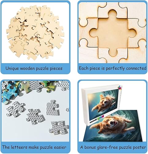 Miniatura 2 de Handsome Knight and Dragon - Rompecabezas de 1000 piezas para adultos, rompecabezas desafiante atrevido a probar, entretenimiento familiar