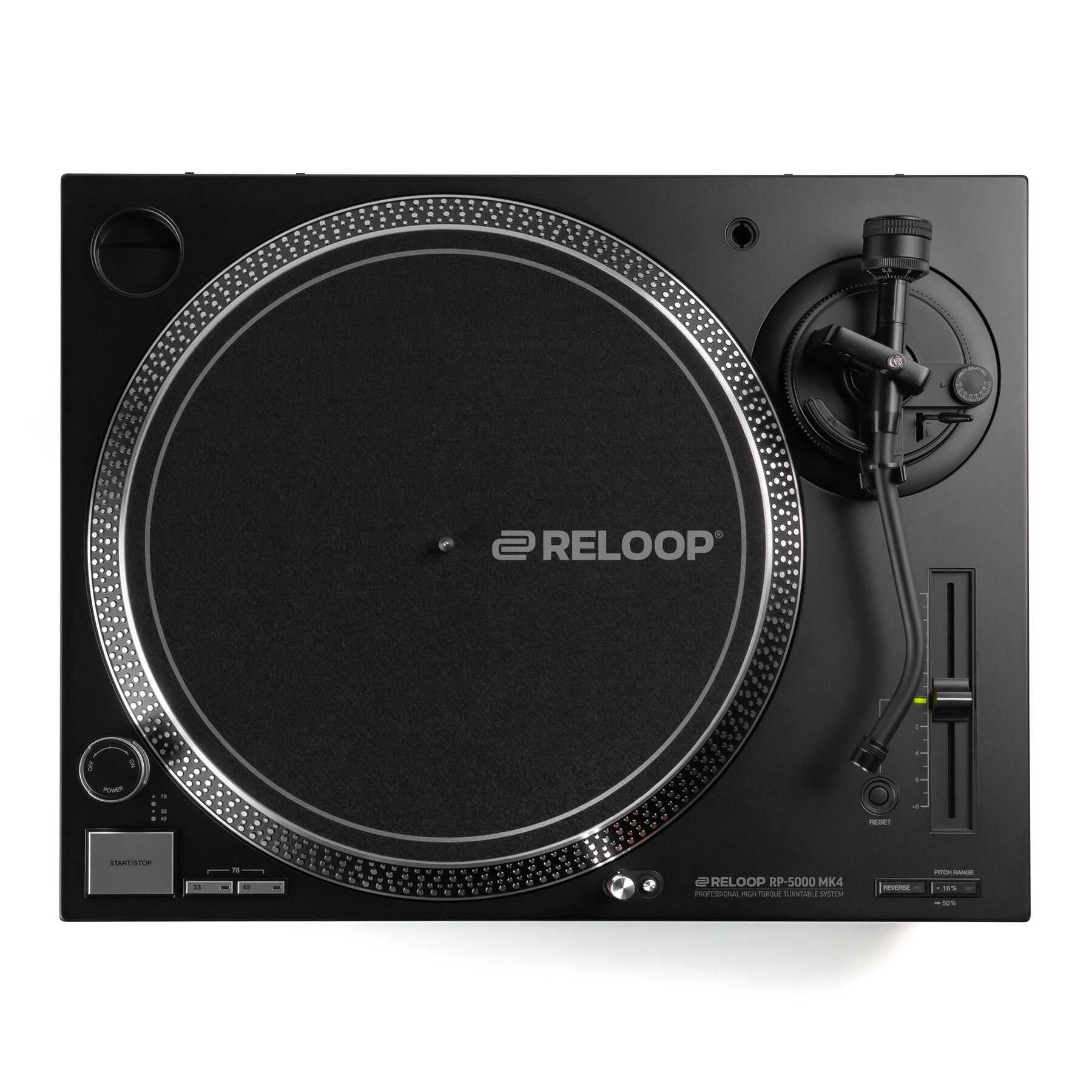 Reloop RP-5000 MK4 - Tocadiscos High-Torque Next Evolution de accionamiento Directo, diseñado para Uso Profesional y de Alta Durabilidad