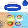 100 pcs Blue Blank Silicone Wristbands for Kid, Sports Party Rubber Elastic Wristband Wholesale Bulk Bracelet S