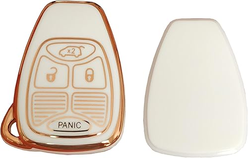 Miniatura 5 de WKEDQAF Funda de TPU para llavero Jeep compatible con Chrysler 300C Avenger Sebring Chrysler 200 Aspen Dodge Charger Jeep Commander Grand Cherokee