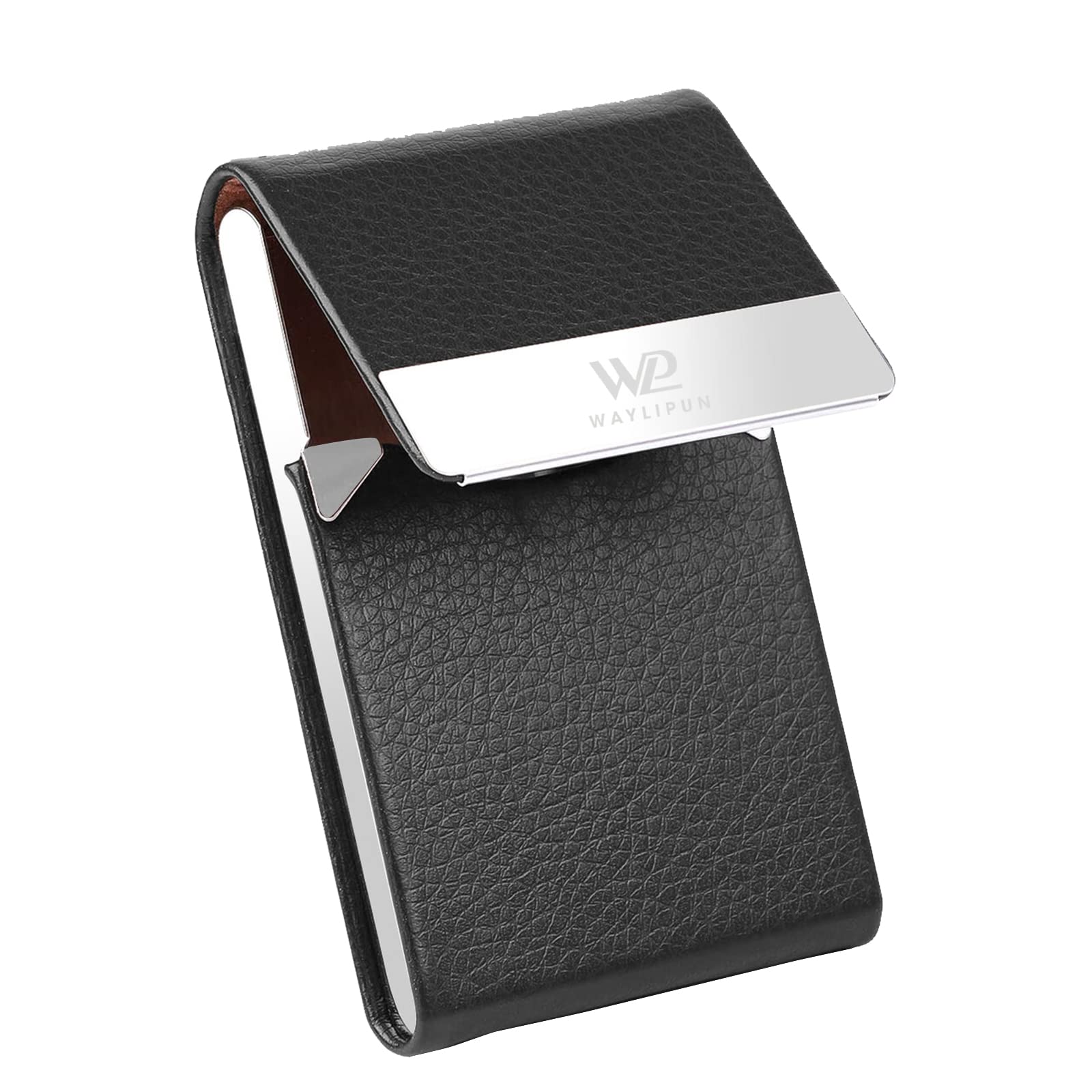 Waylipun Business Card Holders, Professional PU Leather