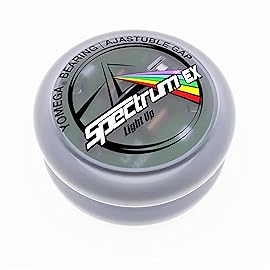 Yomega Spectrum EX-Lightup Bearing YoYo with 6 Colors + Multicolor LEDs & 5 Spacers, Pro Level Designed for looping Tricks/String Tricks, Best Performance for 2A Players.+2 Strings & 3 Month Warranty