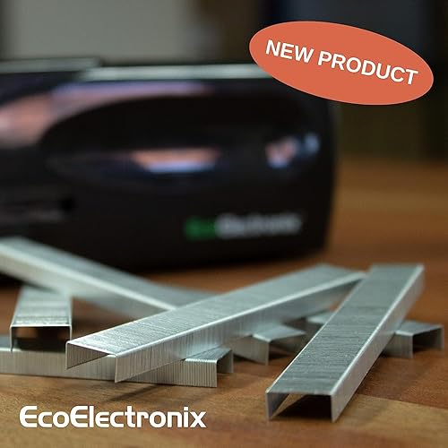 Miniatura 9 de EcoElectronix Grapas estándar  Grapas sin atascos compatibles con la mayoría de engrapadoras de escritorio, 14 pulgadas de longitud, 210 grapas por