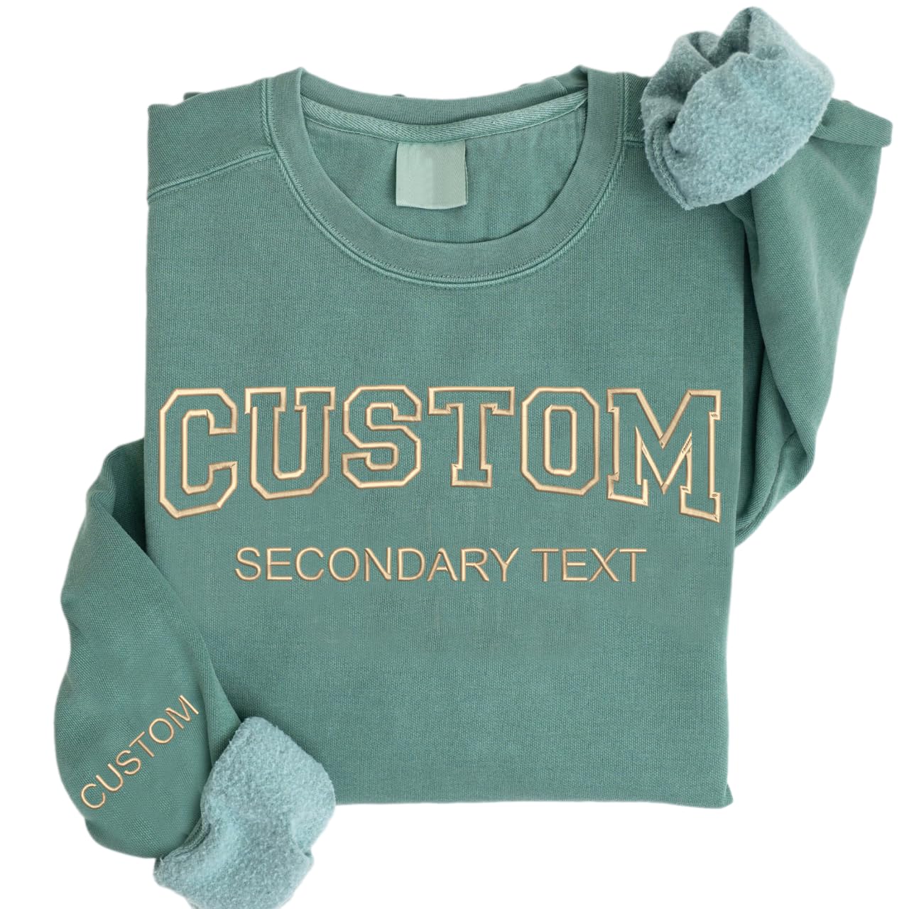 Personalized Embroidered Sweatshirt Design Your Own, Personalized Sweatshirt For Everyone, Add Your Own Custom Text, Custom Embroidered Sweatshirt,