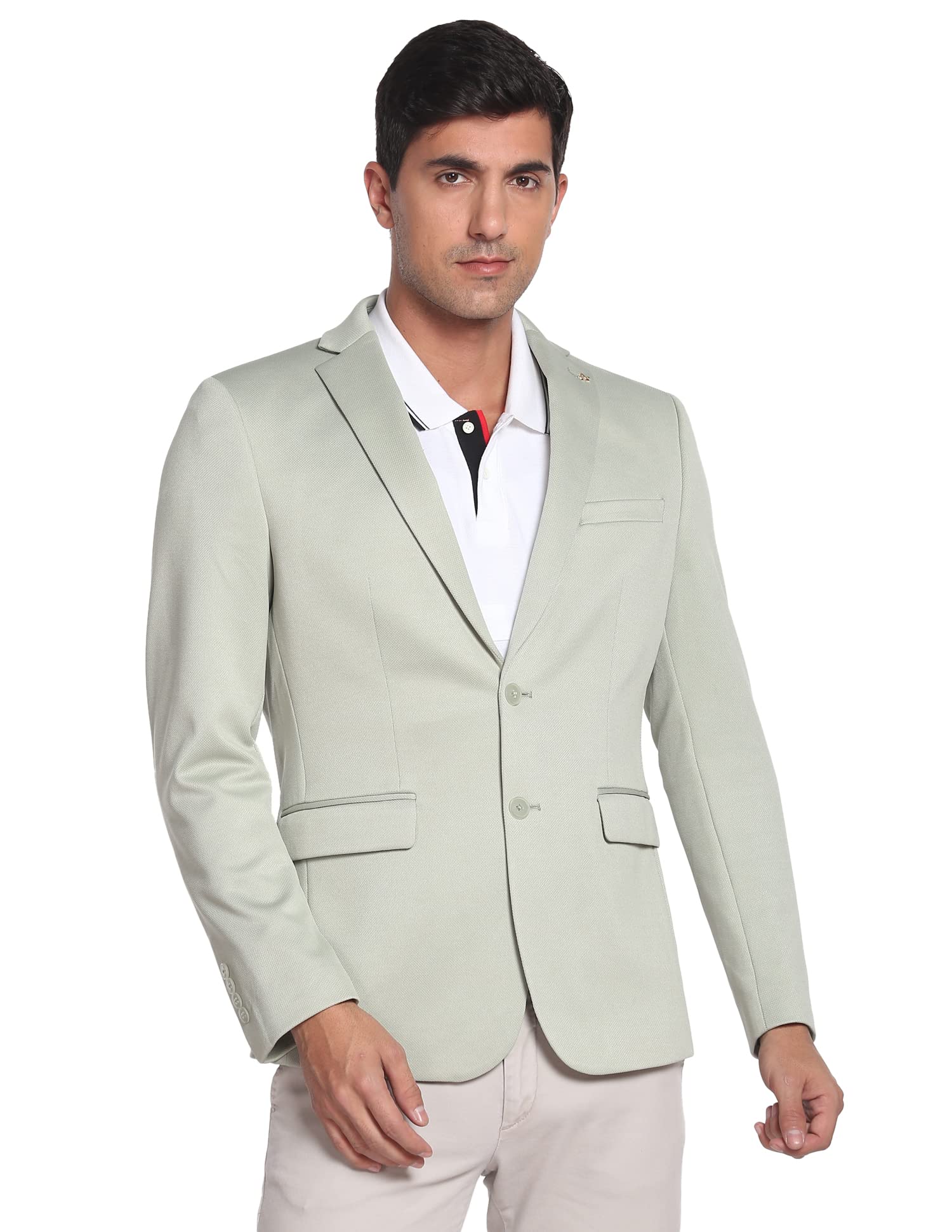 Zero Calorie Slim Fit Knit Blazer-image-33