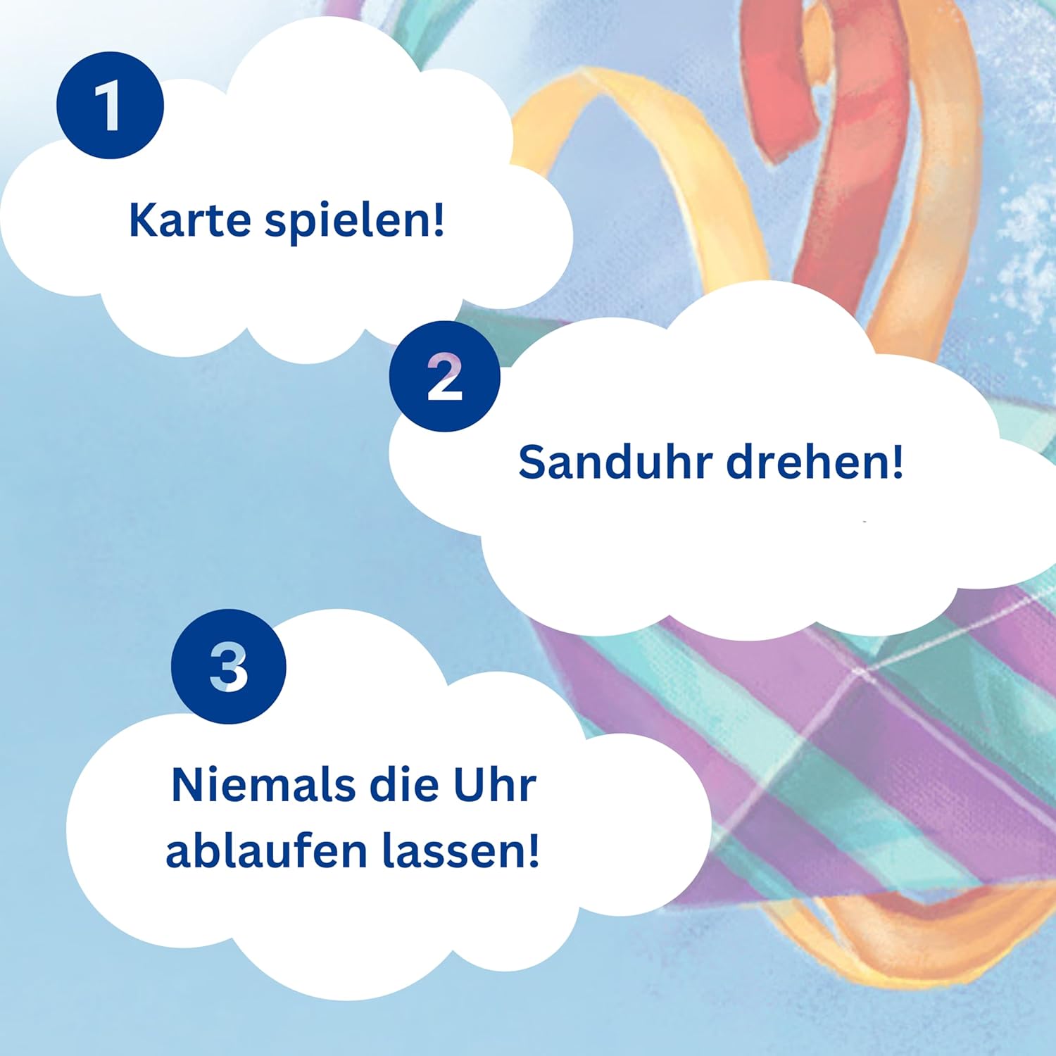 HUCH! Kites, Time to Fly, Cooperative Family Game, Fast and Fun Society Game, Play the Right Card and Turn the Hourglass Time, for 2-6 Players from 8 Years