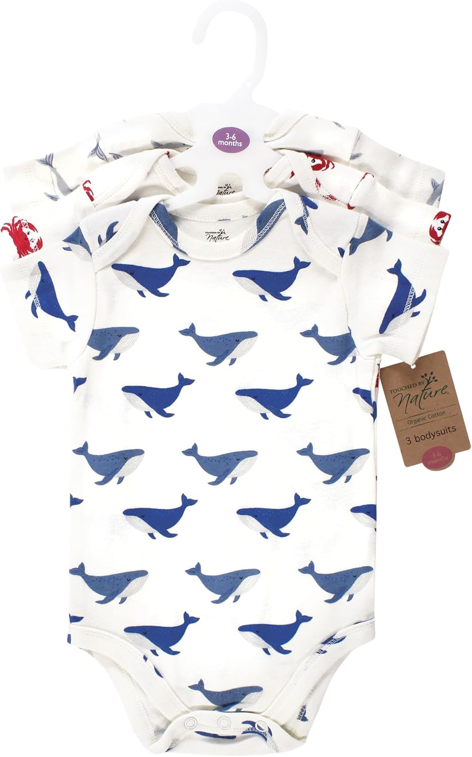 Touched by Nature Unisex Baby Organic Cotton Bodysuits