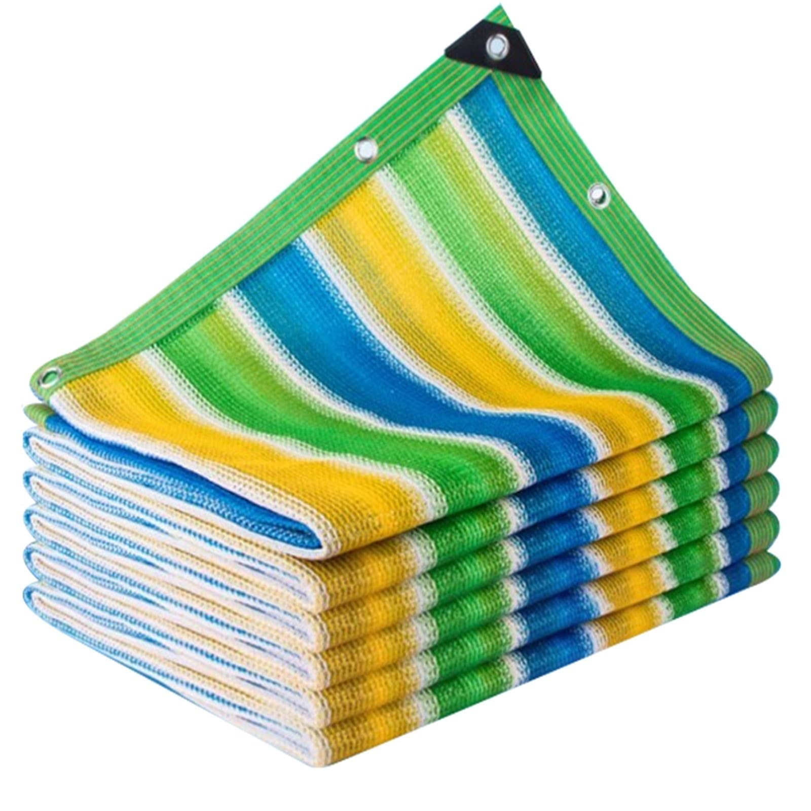 Mnghayyr One Color Shade Cloth Mesh Tarp Shade Cloth Grommets Sunblock Netting Plants Greenhouse Multiple Sizes
