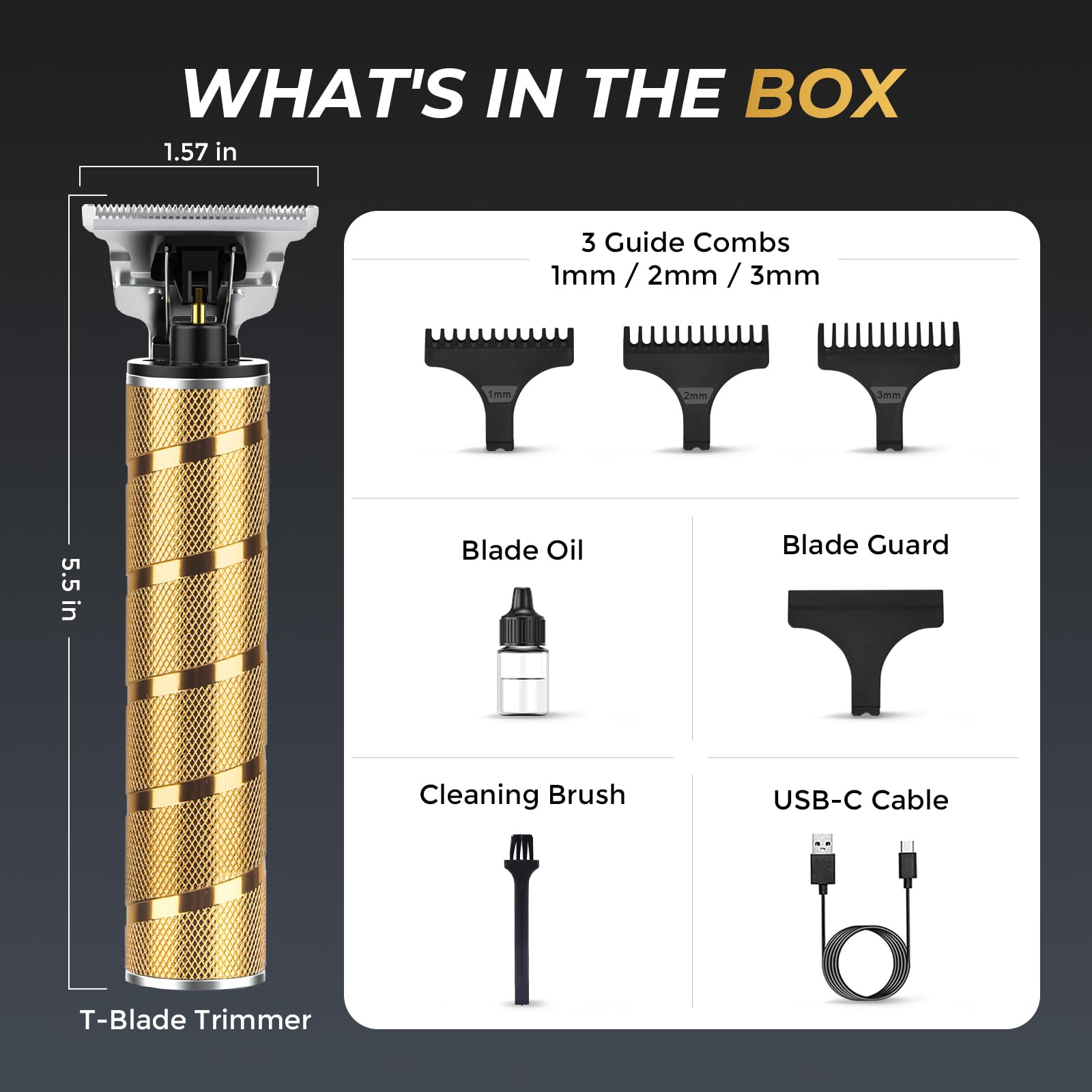 Ufree Professional T-Blade Beard and Hair Trimmer for Men