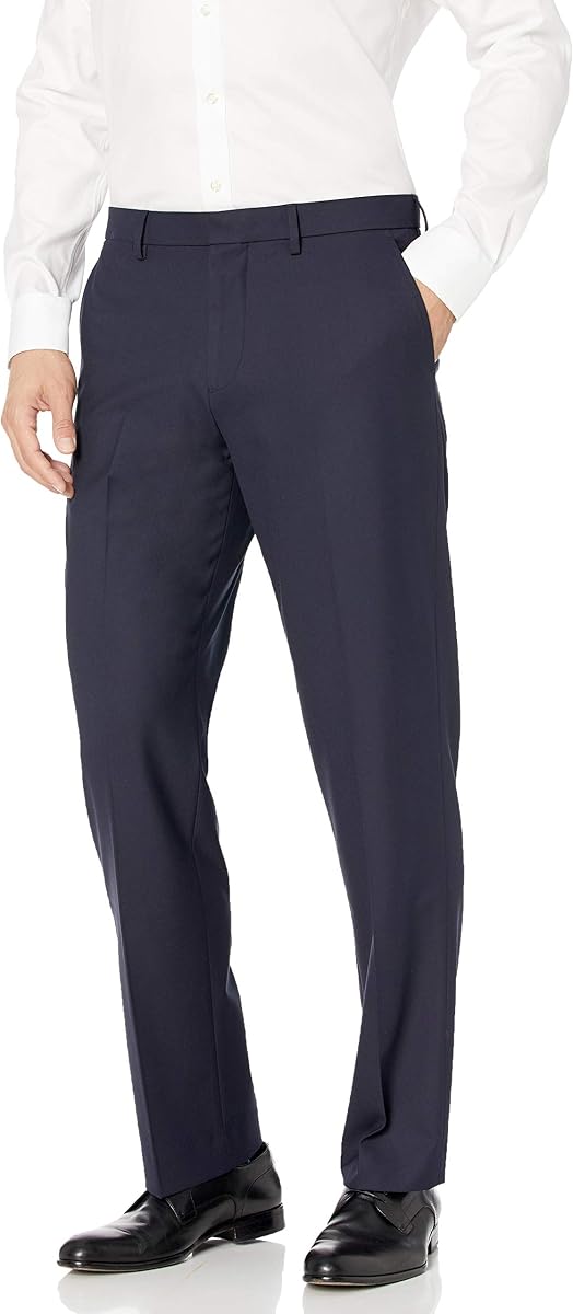 Amazon Essentials Men's Classic-Fit Wrinkle-Resistant Stretch Dress Pants