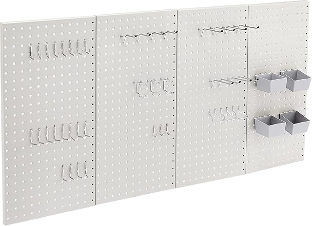 Amazon Basics Metal Pegboard Kit  48 Pieces