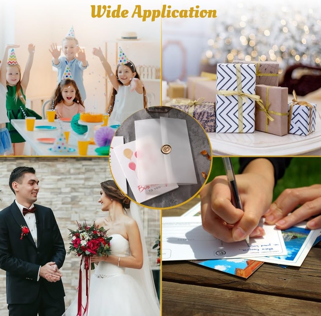 5 X 7 Inches Vellum Jackets Set, Invitations Wraps for Wedding Birthday Party, 100-Pack Pre-Folded Vellum Jackets, Translucent Vellum Paper for 5X7 Invitations
