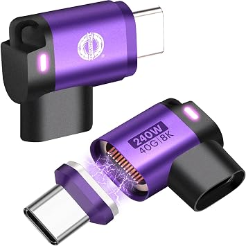 Magnetic USB C to USB C Adapter, 24PIN 240W