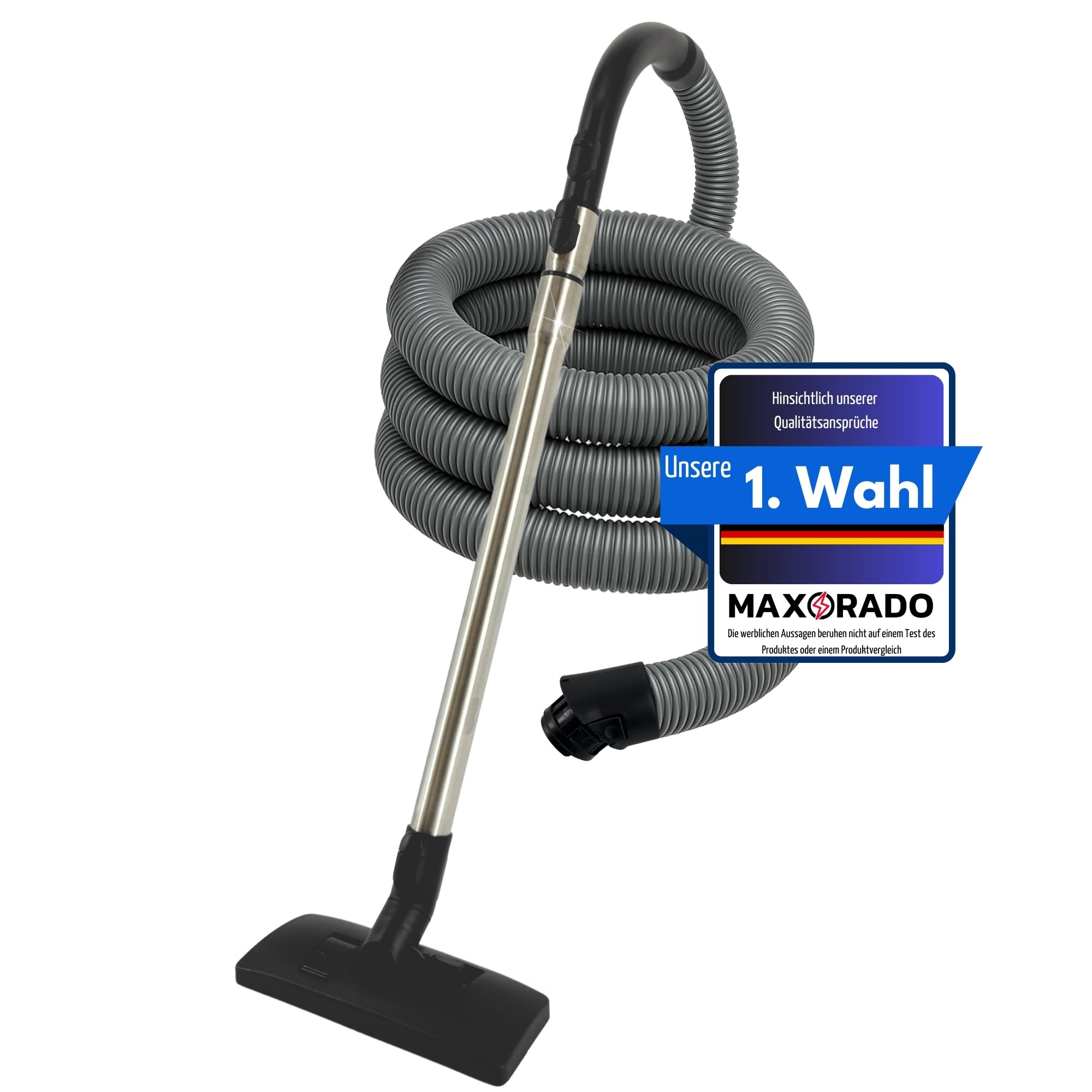 Tube Aspirateur Buse de Sol Poignée Tuyau Compatible avec Miele S8 S8000 C3 Complete & C3 Compact Pièces de rechange Buse Combi SBD Gris Plastique et métal 1 Pièce