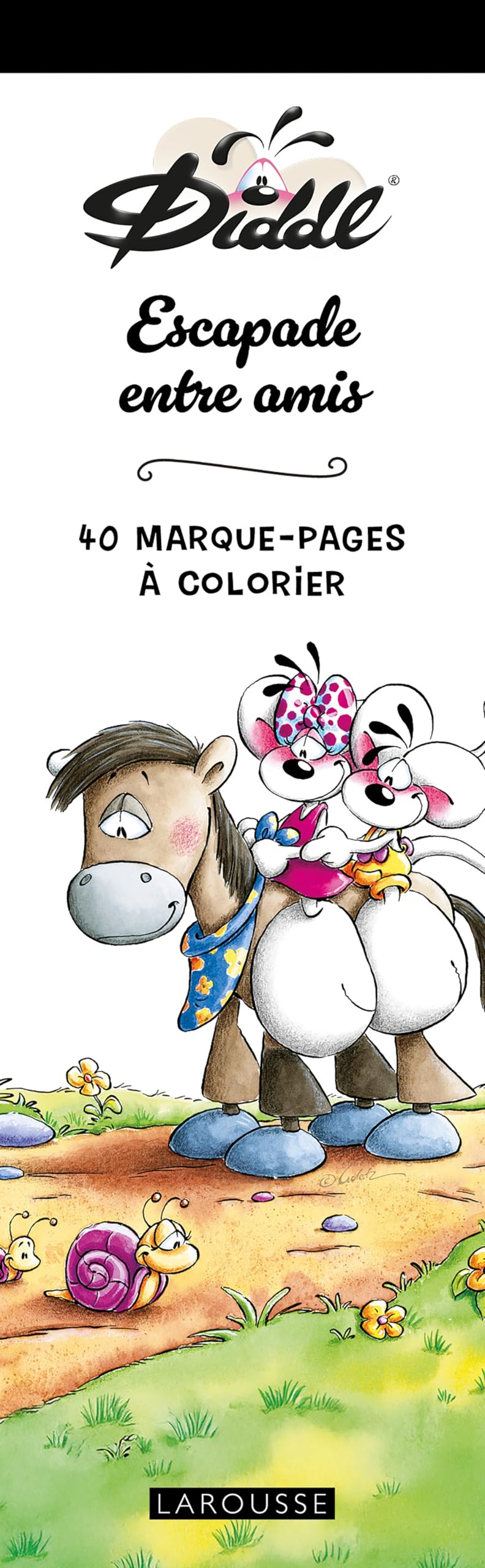 40 Marque-Pages Diddl Escapade entre amis: 40 Marque-pages à colorier