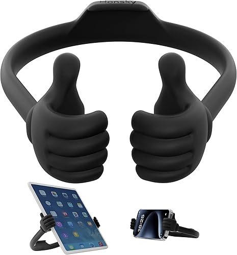 Honsky Soporte ajustable para tableta, soporte de teléfono portátil para escritorio y cama, soporte de dibujo multiángulo compatible con todas las