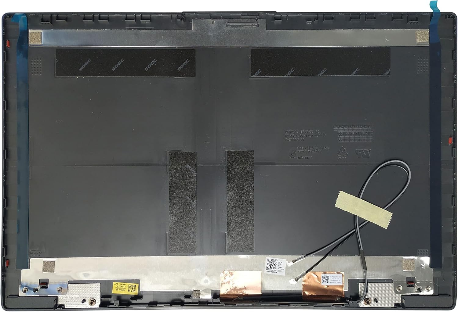 Laptop LCD Top Back and Front Bezel Cover Case Comptible for Lenovo V14 G2 -ALC,V14 G2-ITL,V14 G2-IJL Black 5B30S18997 AP21R000300 5CB1B96374 AP21R000100