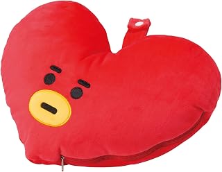 丸眞 フード付き ネックピロー BT21 ネックピロー_TATA グッズ 5785012300 ビーズクッション時:約H33×W35cm ネックピロー時:約H30×W32cm