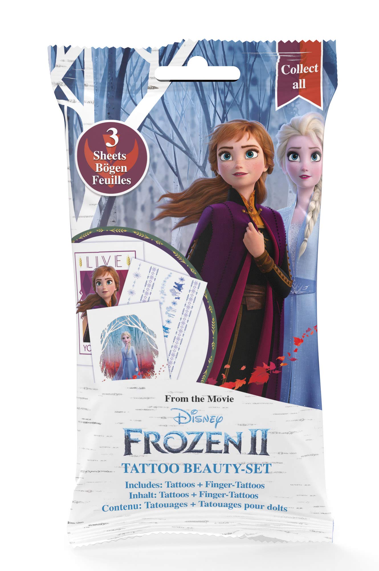 Craze - Kit Tatouage Temporaire La Reine Des Neiges, Tatouages