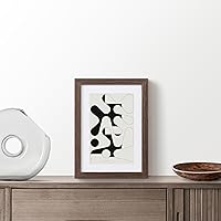 Vista 8 de Portarretratos de madera de 5 x 7 pulgadas, marco de fotos de 5 x 7 pulgadas, mate a acabado de chapa de madera de 4 x 6 pulgadas, color marrón