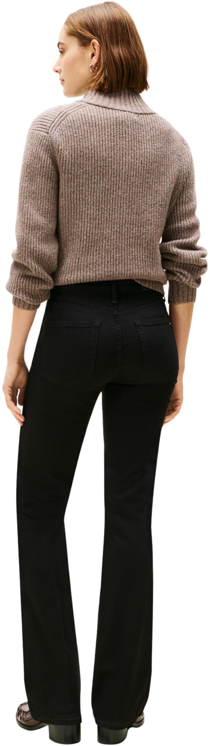 Tommy Hilfiger Dnm Black Bootcut Rw Ww0ww48798 - Bootcut Kobiety