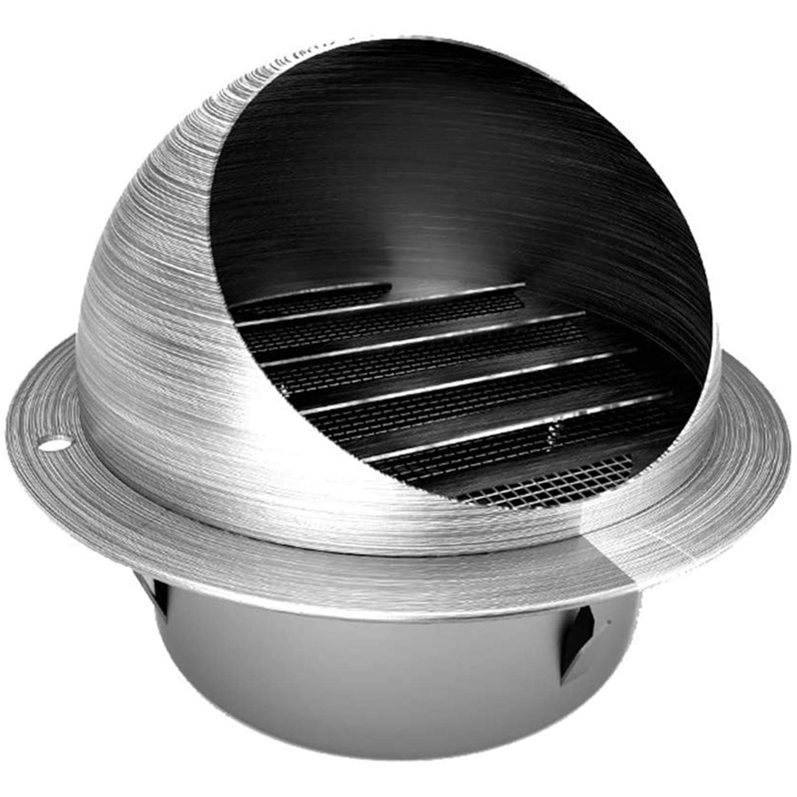 Chapeau de cheminée extérieur 120mm en inox étanche pour conduit de ventilation
