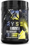 RYSE Godzilla X Noel Deyzel Pre Workout Powder - Electric Lemonade - 400mg Caffeine, High Stim Pre-Workout for Men & Women with Citrulline & Beta Alanine - Energy, Pump & Focus - 20/40 Servings