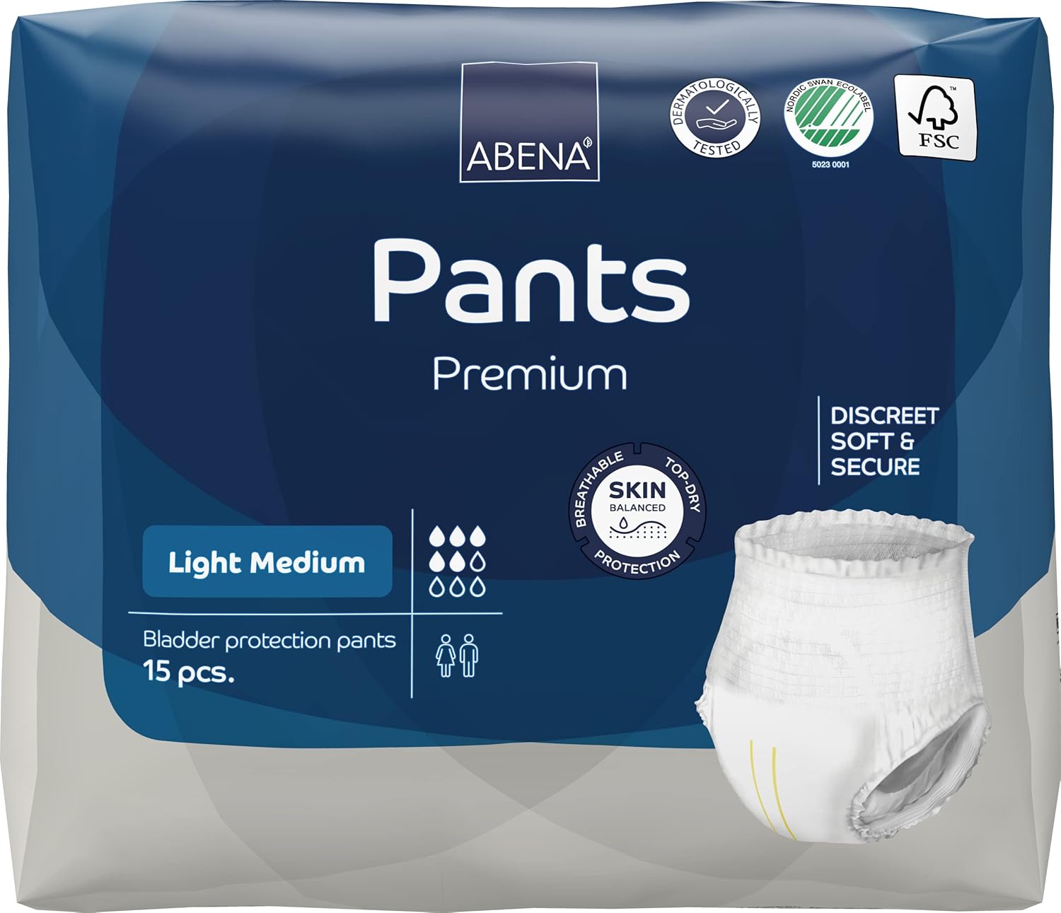 Abena Incontinence Pants Light, EcoFriendly Incontinence Pants for Men