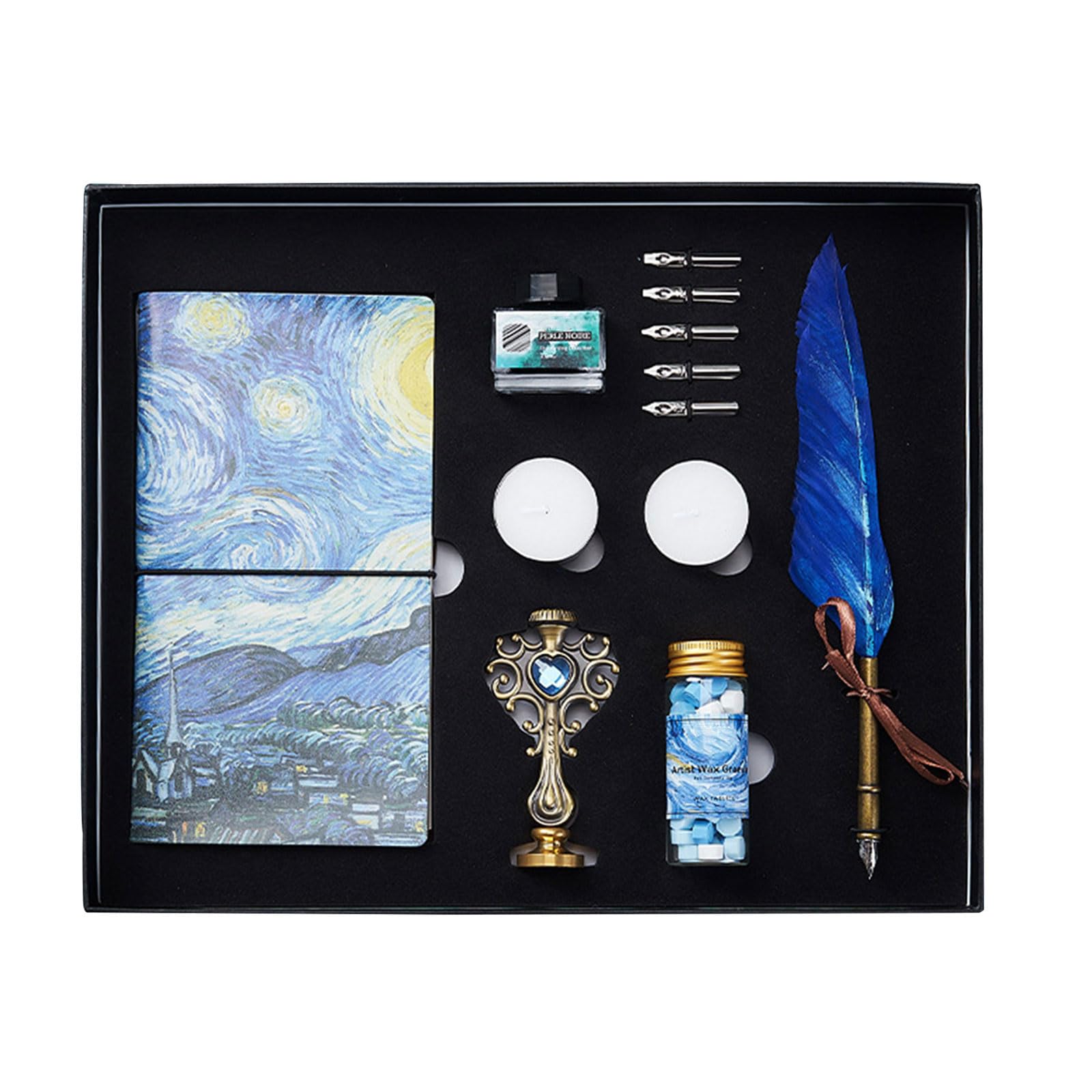 Kit tampon encreur cire bougie carnet de notes pour loisirs créatifs scrapbooking