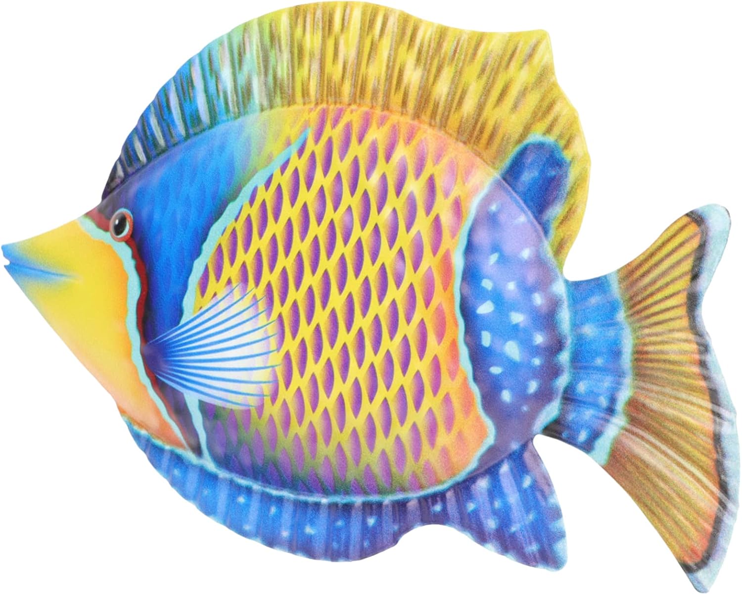 COLLBATH Iron Fish Ornament Hanging Decorations with Tropical Fish