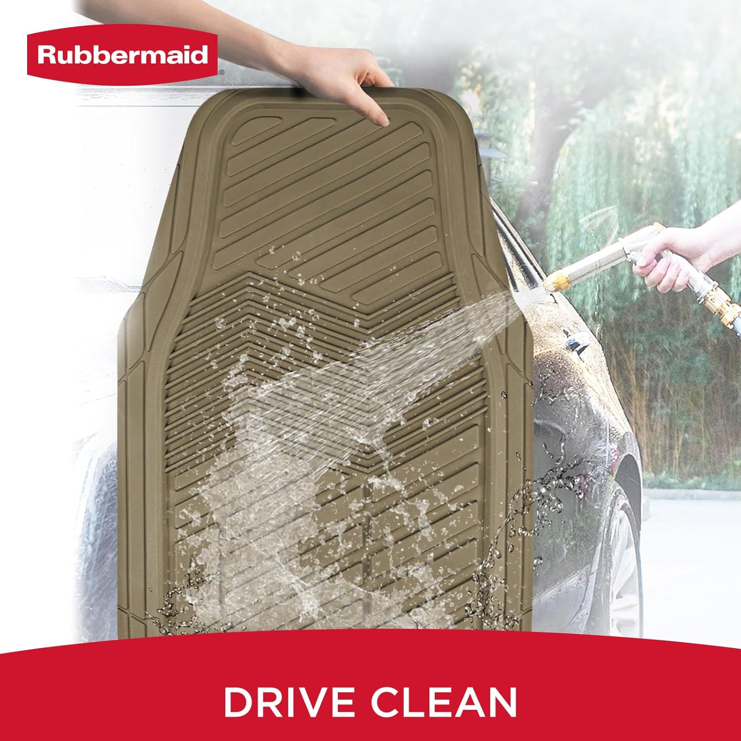 Rubbermaid Car Mats Full Set – All Weather Car Floor Mats Universal Trim-to-Fits Design,Heavy Duty Car Mats for Cars, SUVs, Trucks,and Vans - Black - Image 6