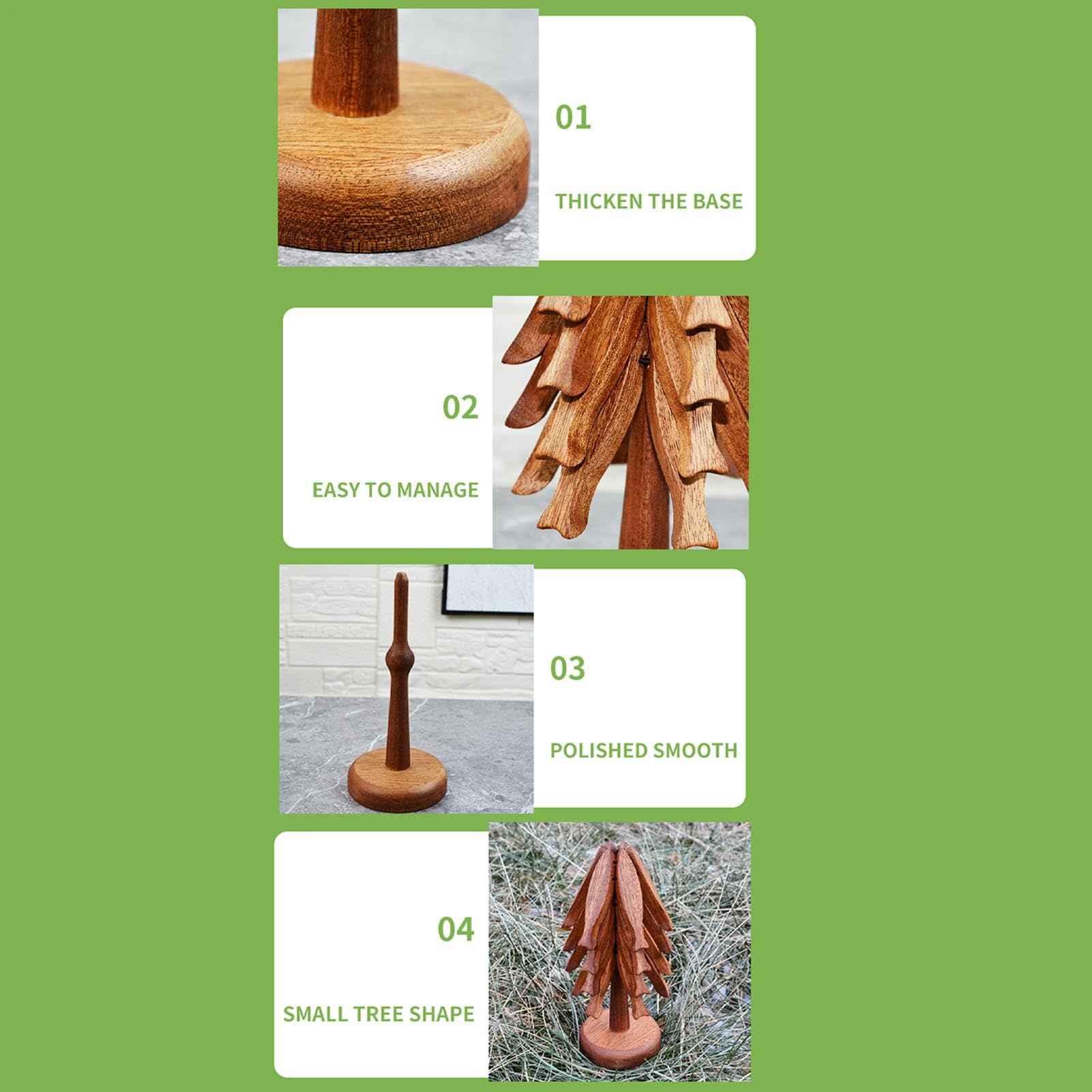 Dessous de plat d'arbre, dessous de plat en bois pour plaques chaudes