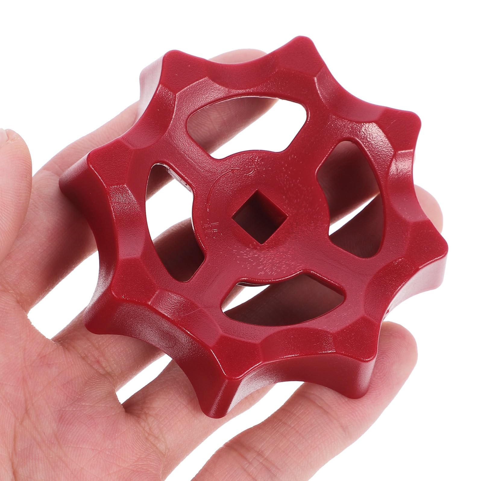 Manopole di Arresto Rosse in Plastica 2 Pezzi Foro Quadrato 7mm Maniglia per Valvola Facile da Usare per Impianti Idraulici e Chiusura Rapida
