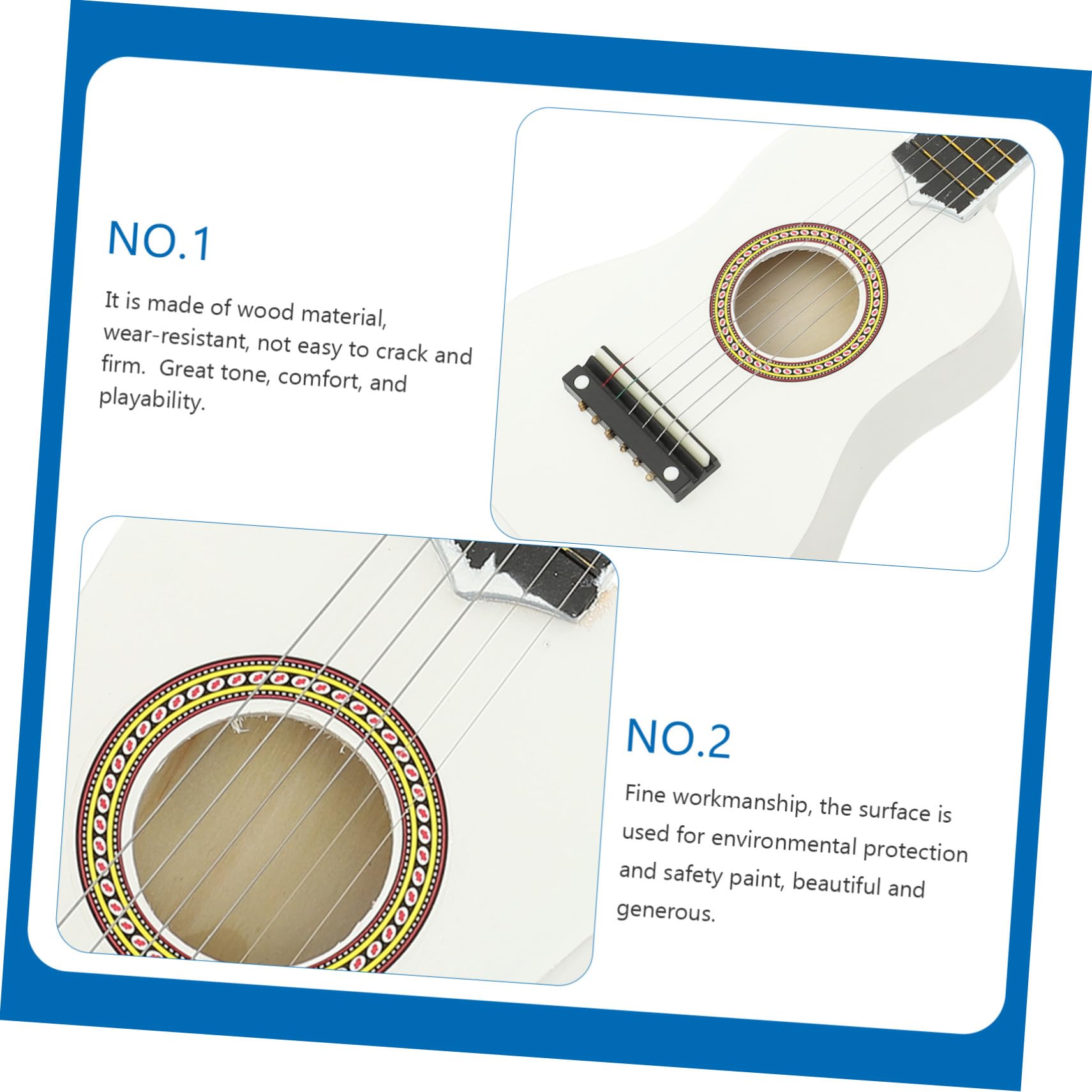 Guitarra Infantil de 21 Pulgadas de Madera para Principiantes