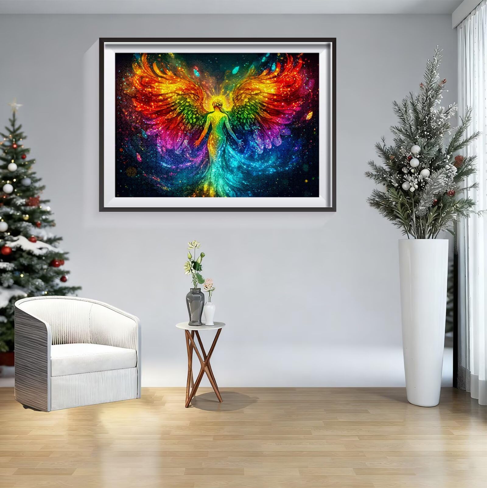 Puzzle 4000 Pièces Rêve, Puzzle 4000 Pièces Adultes et Enfants, Puzzles Bois avec Une Boîte d'emballage Exquise, Jeu Éducatif Puzzles Ange, Noël Decoration Maison, Cadeau Femme, Cadeau Homme H-1702