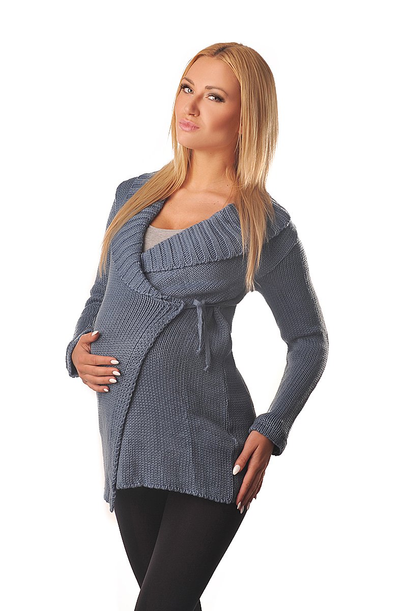 Purpless Maternity Women's Jeans Pregnancy Nursing Cardigan Jumper For Pregnant Breastfeeding 9002 (16/18, )