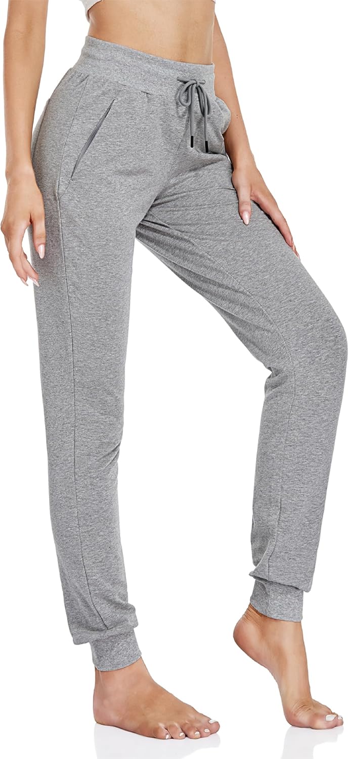 SEVEGO Tall Women's Lightweight Cotton Joggers 30/32/34/36 Inseam Sweatpants Lounge Yoga Running Workout Athletic Pants