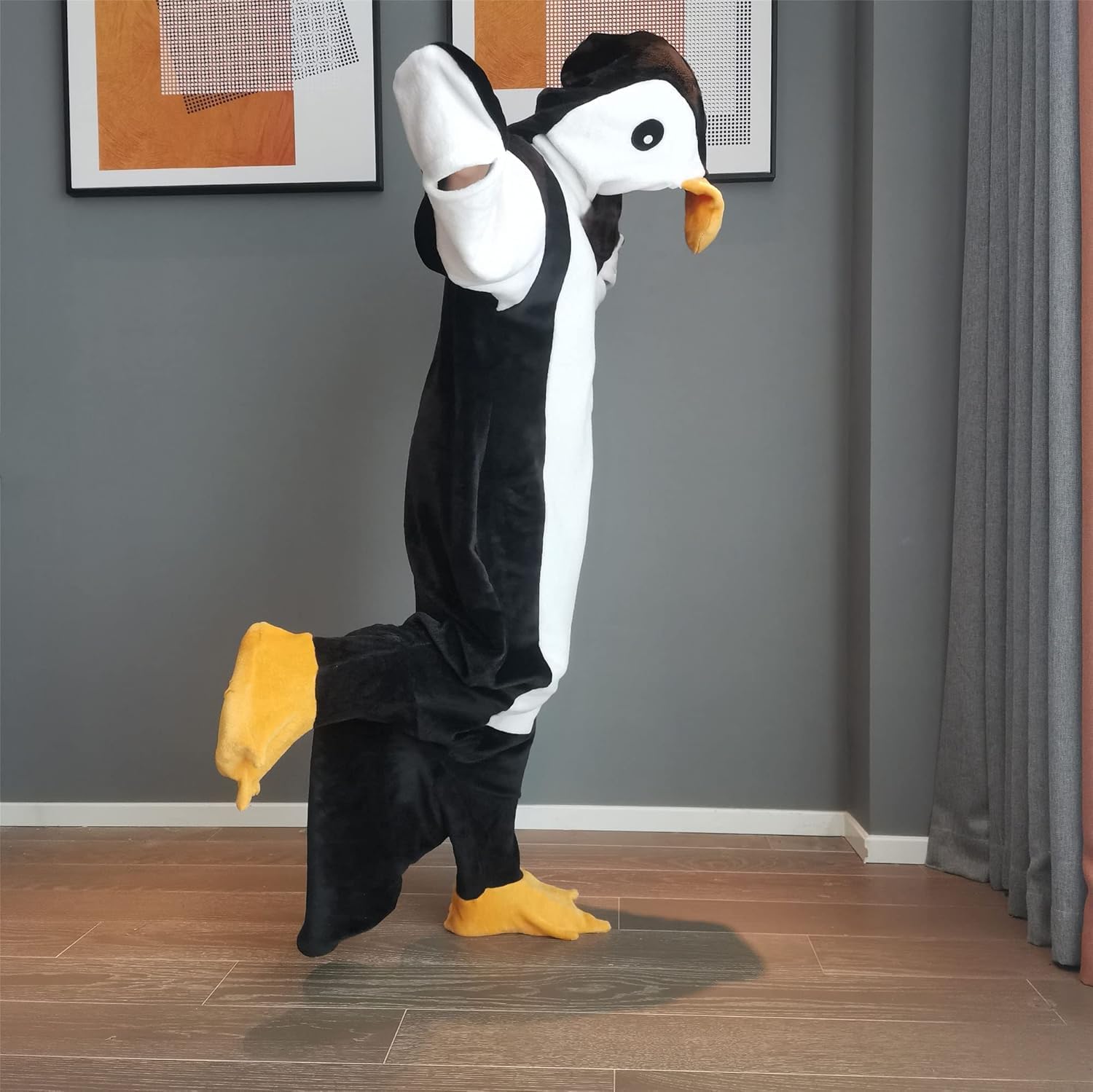 Wearable Penguin Blanket Hoodie Sleeping Bags for Adults Women Men Super Soft Warm Cozy Flannel Fleece Blanket Penguin Gifts(L,Suitable Height 4'11"-5'5") - Image 7