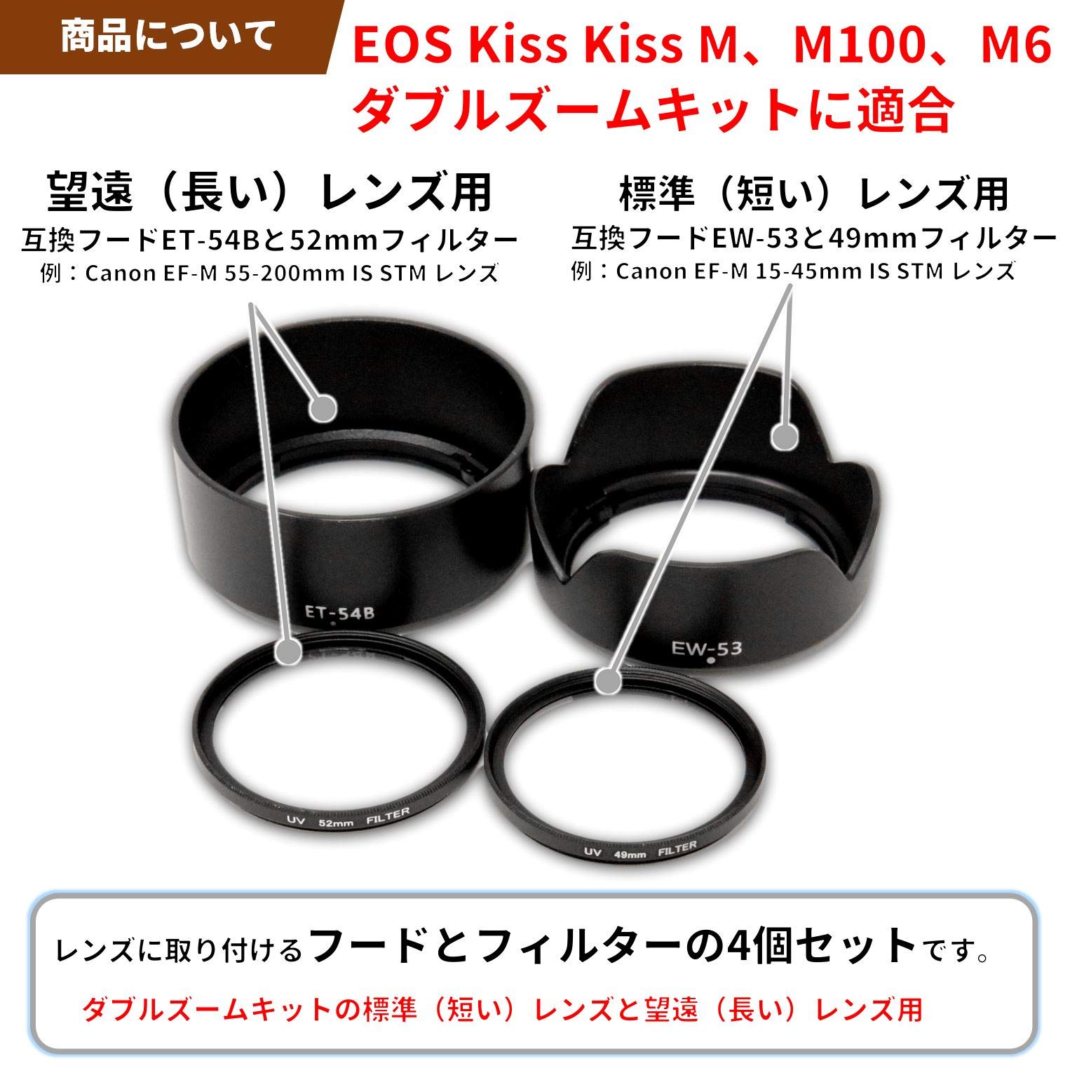 Amazon | F-Foto Canon ミラーレス一眼 EOS Kiss M200 / M100 / M10